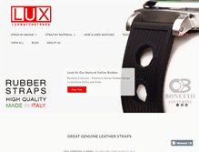 Tablet Screenshot of luxwatchstraps.com